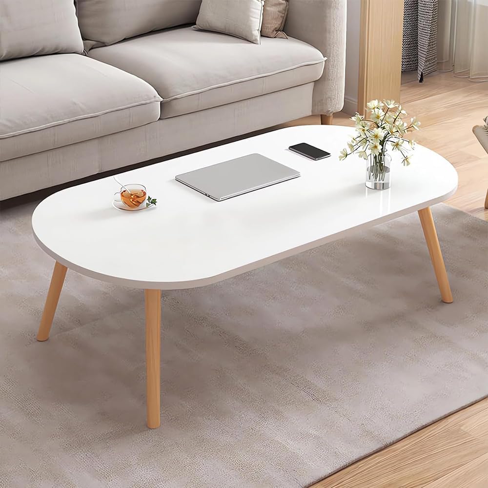 KirbyBear White Storage Shelf Coffee Table