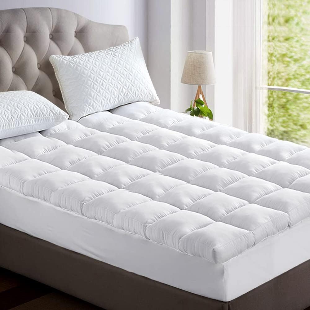 Giselle Bamboo Pillow Top Mattress Topper, Double, 1000GSM