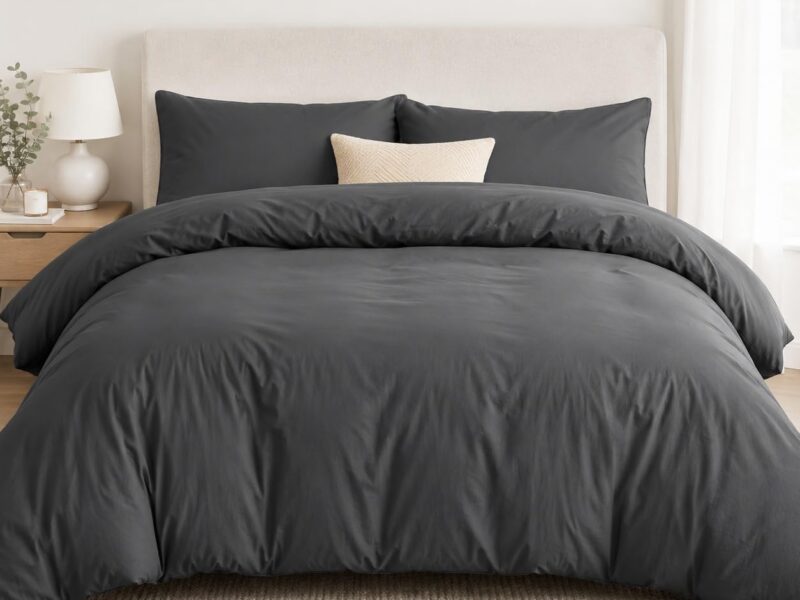 CozyLux Microfibre Queen Quilt Cover Set