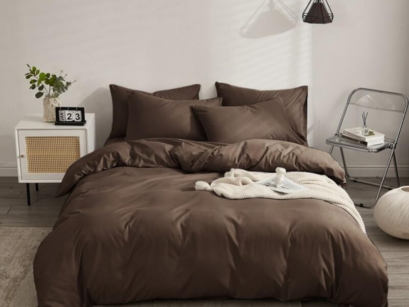 PILOO Microfiber King Duvet Cover Set