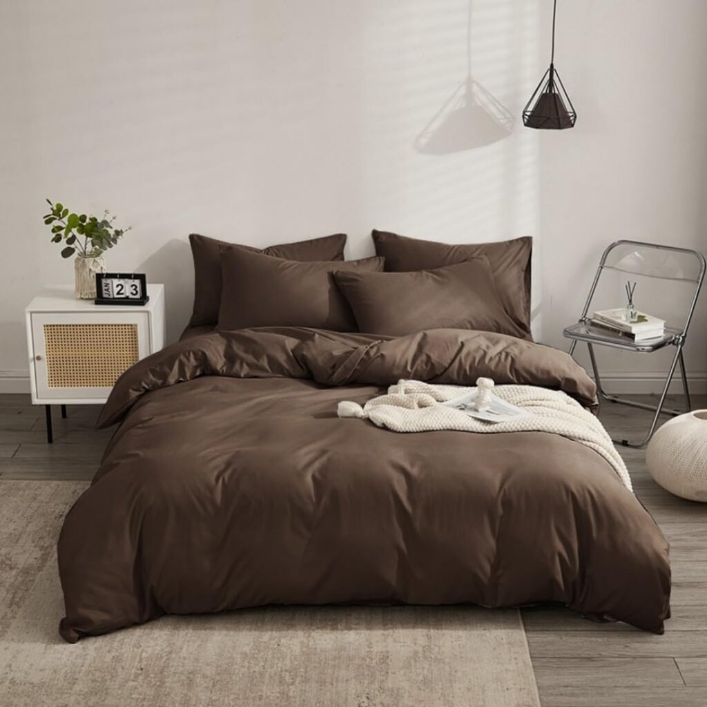 PILOO Coffee 2000TC Microfibre Quilt Cover Set