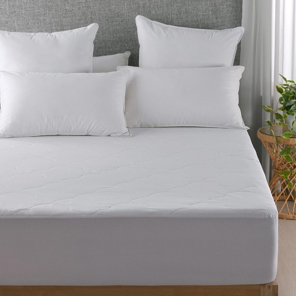 Dreamaker Queen Cotton Filled Quilted Mattress Protector