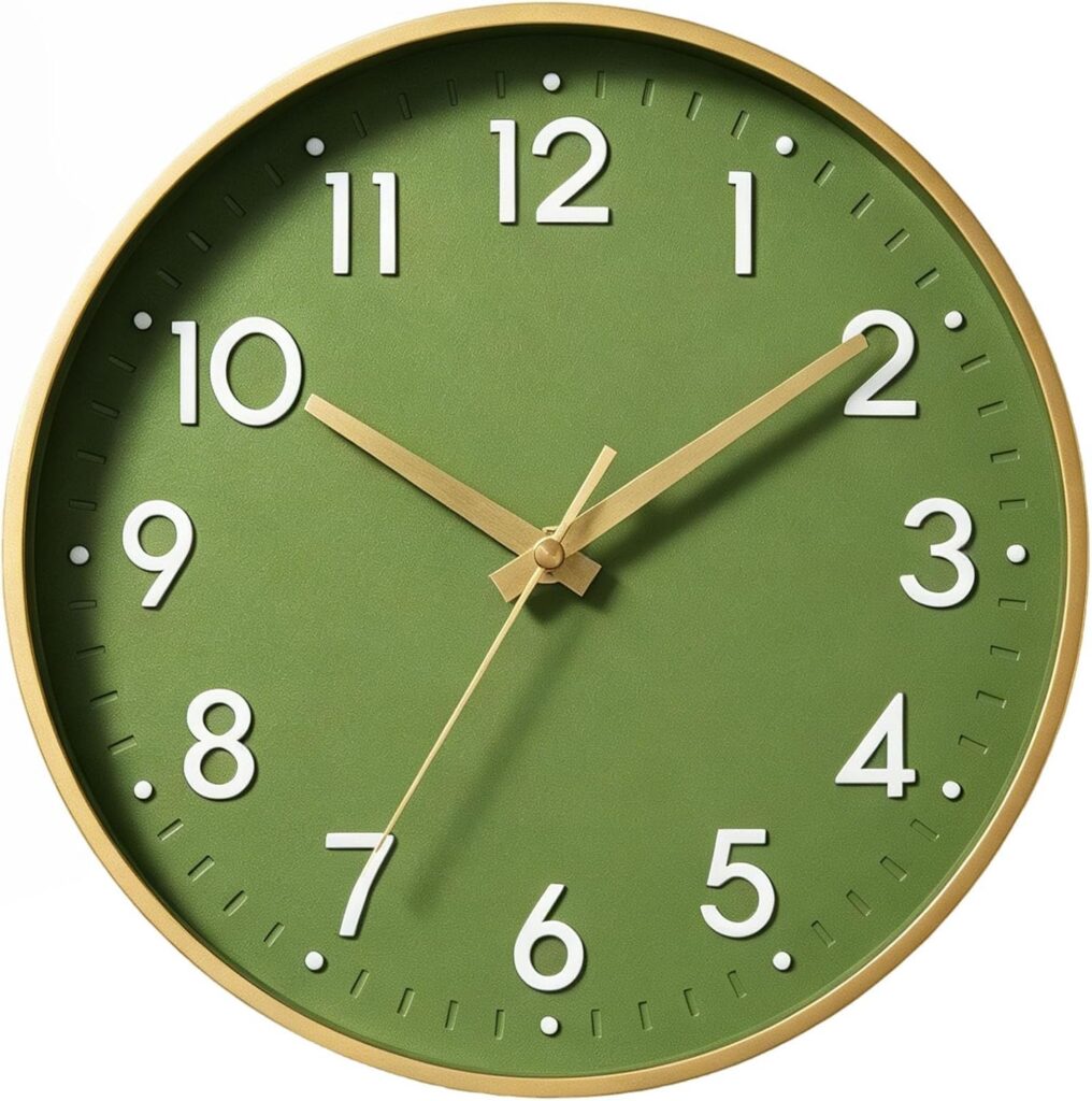 Mosewa Raised Digit Quartz Wall Clock