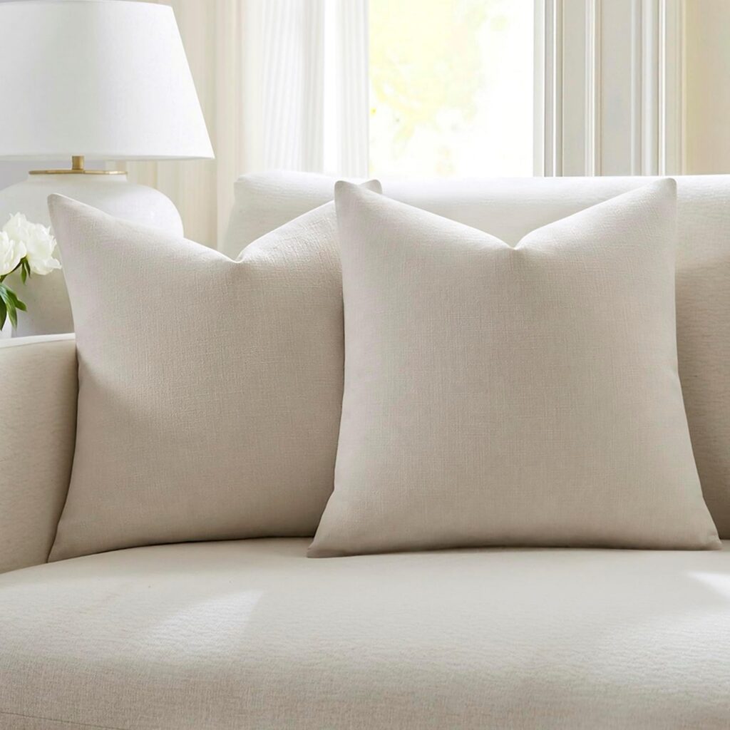 Meekio Linen Boho Cushion Covers, Set of 2
