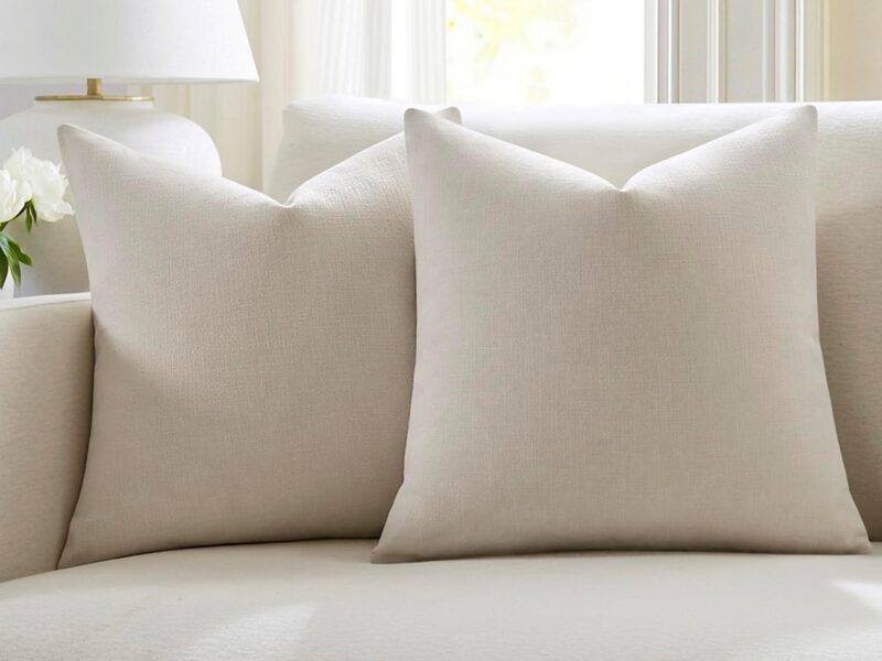 Meekio Linen Boho Cushion Covers, Set of 2