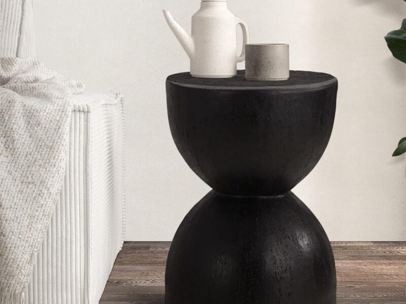 Oikiture Round Tabletop End Table