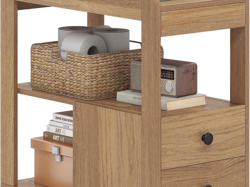Giantex Drawer Storage Side Table