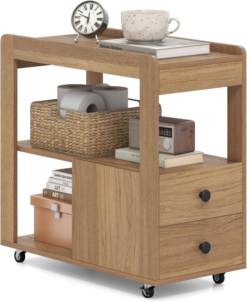 Giantex Drawer Storage Side Table
