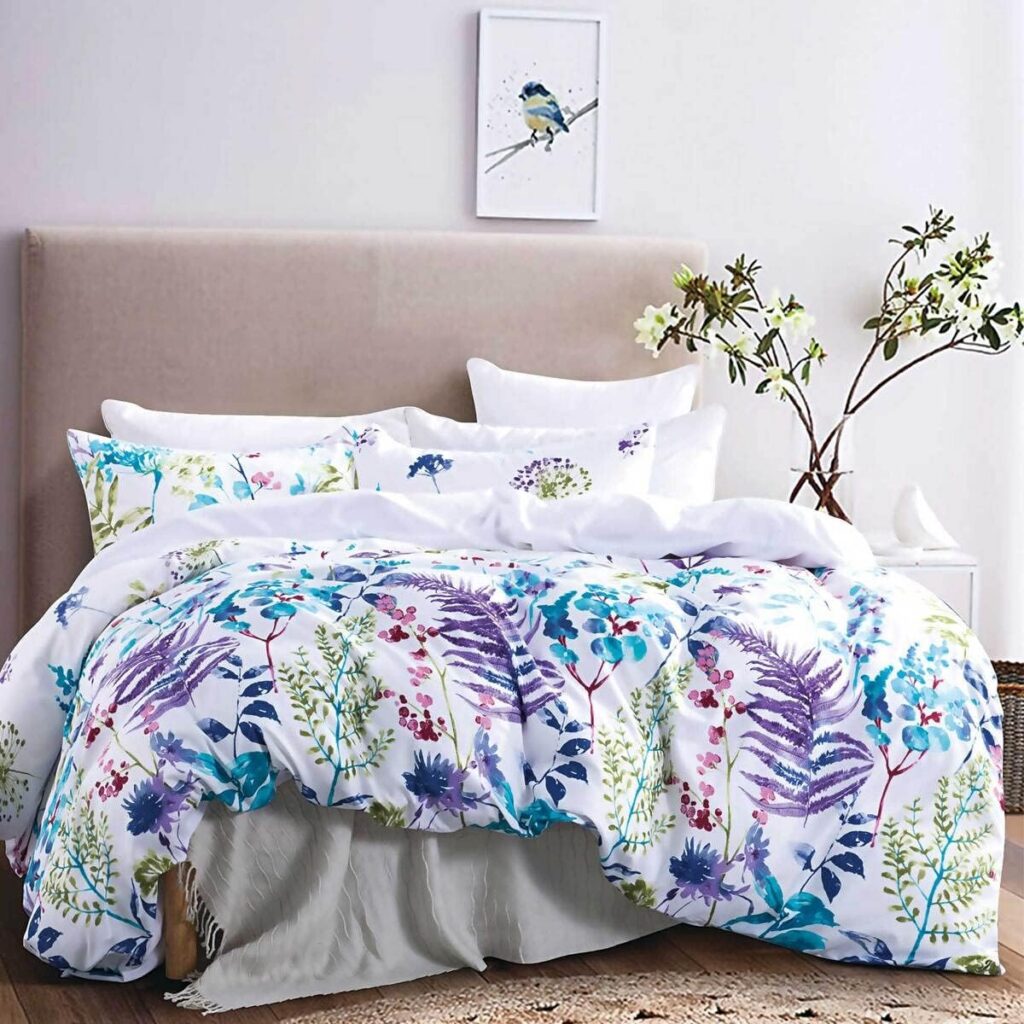 Luxton Botanical Floral Microfibre Quilt Cover Set