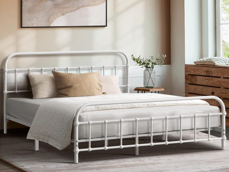 Oikiture Queen Heavy Duty Metal Bed Frame
