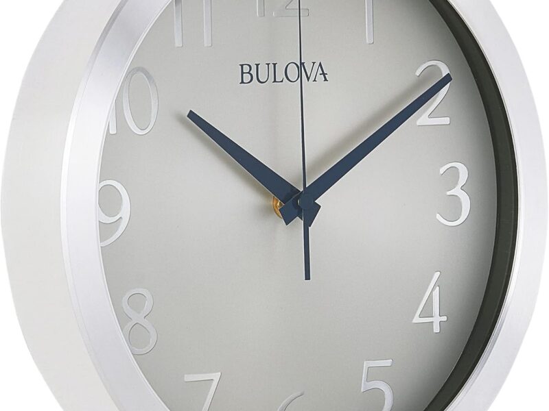 Bulova Winston Diamond Pattern Wall Clock