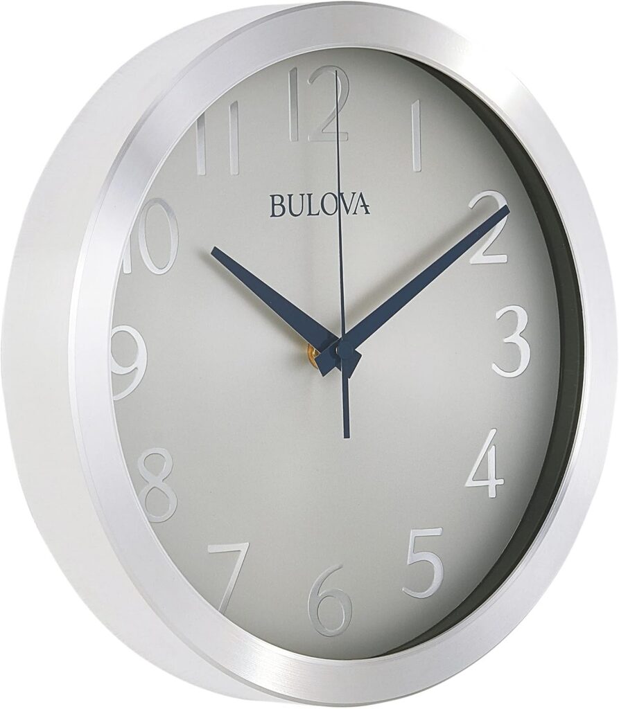 Bulova Winston Diamond Pattern Wall Clock