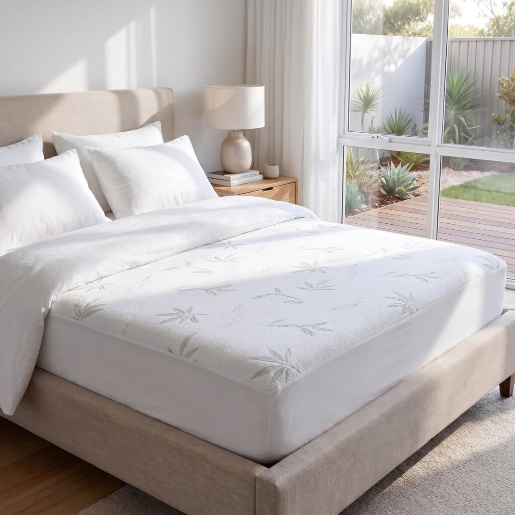 DREAMZ King Bamboo Waterproof Mattress Protector