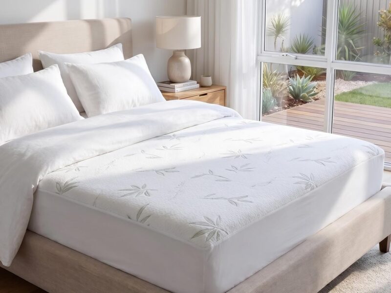 DREAMZ King Bamboo Waterproof Mattress Protector