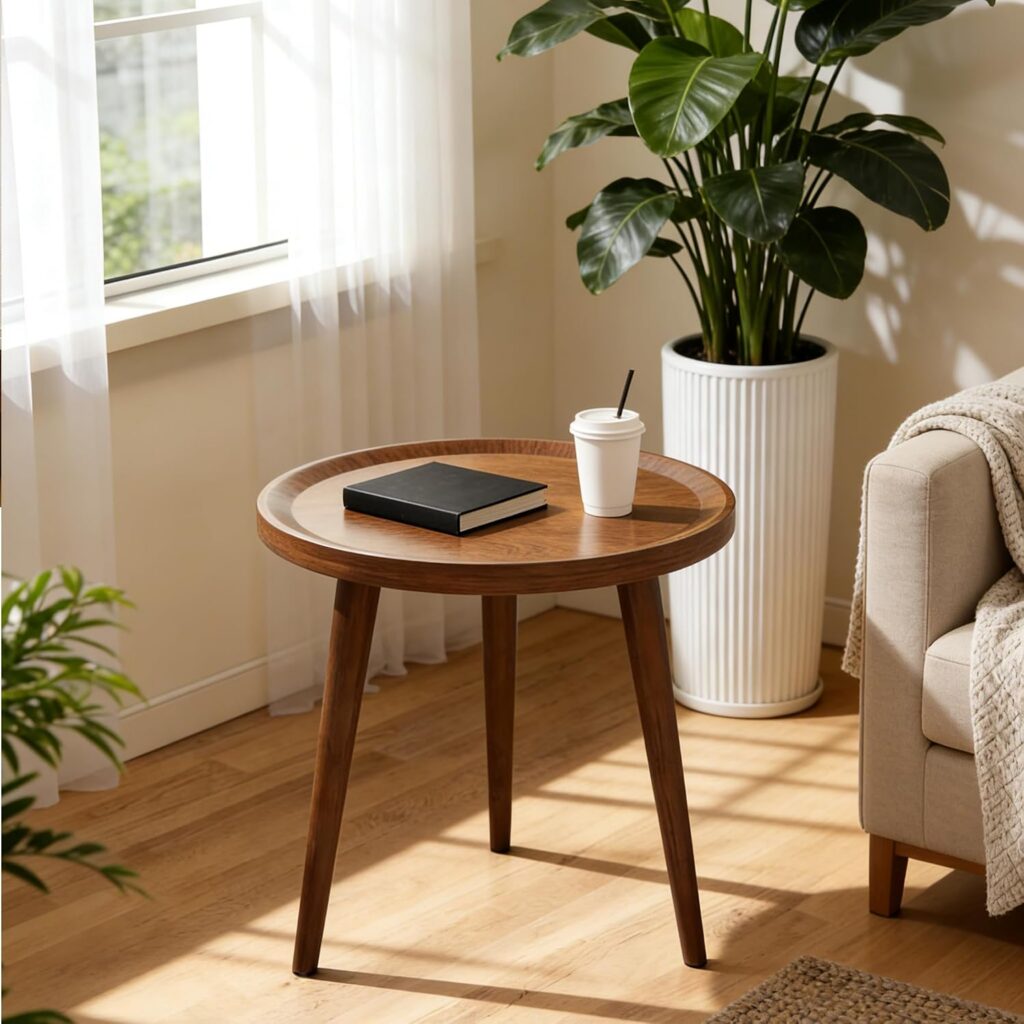 ccook Wooden Legs Side Table