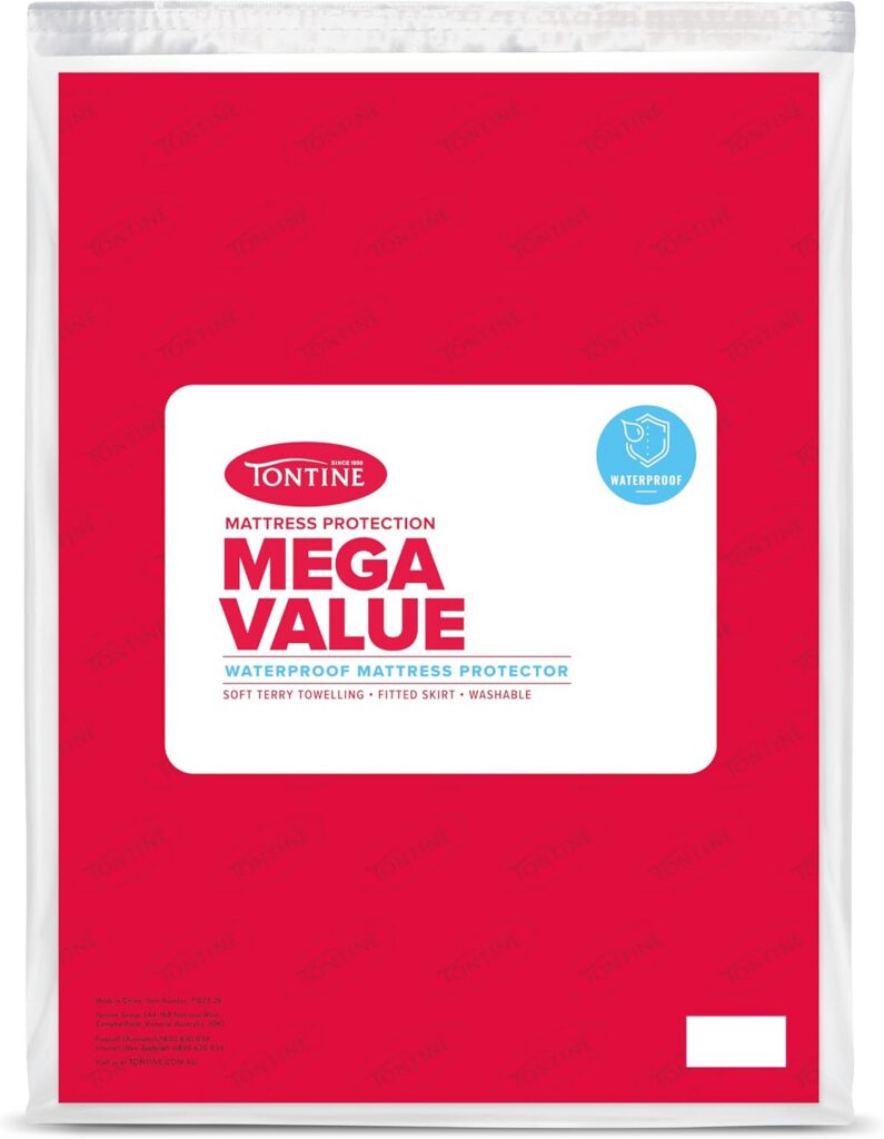 Tontine Mega Value Queen Waterproof Mattress Protector