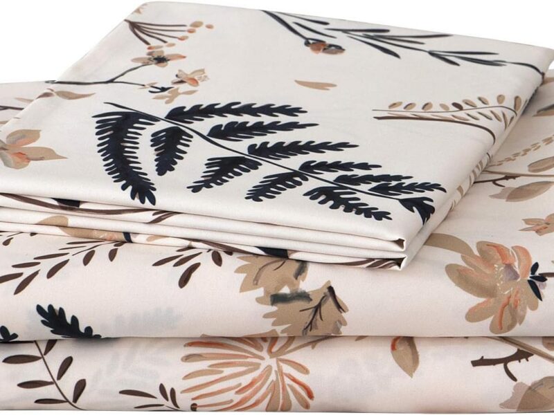 JSD King Floral Microfibre Sheet Set