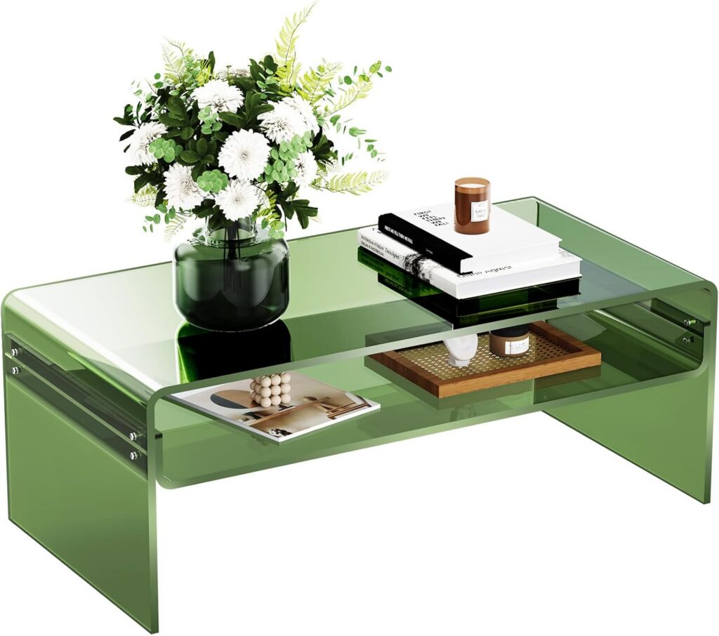 Solaround Green Acrylic Coffee Table