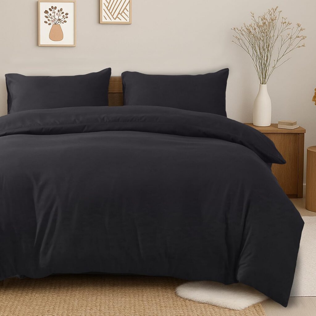 LINENOVA Black 2000TC Microfibre Quilt Cover Set