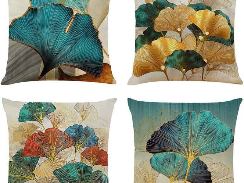 Sweetwill Linen Variety Pack Cushion Covers, Set of 4