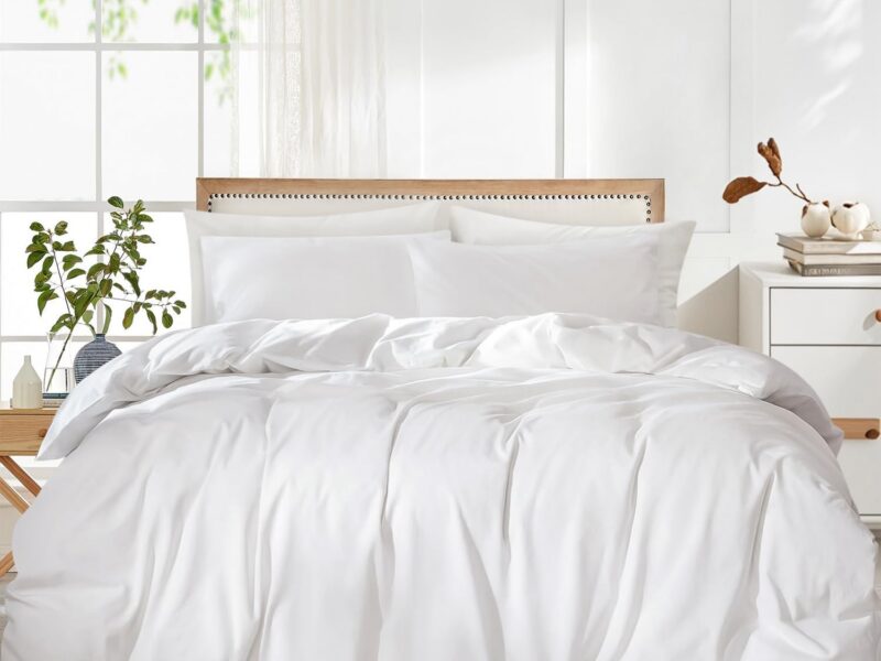 LINENOVA Vintage Washed Microfibre Quilt Cover Set