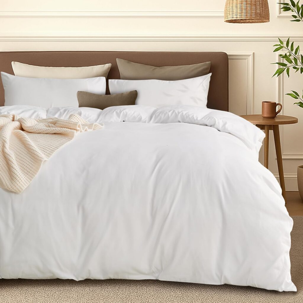 LINENOVA Microfiber King Quilt Cover Set