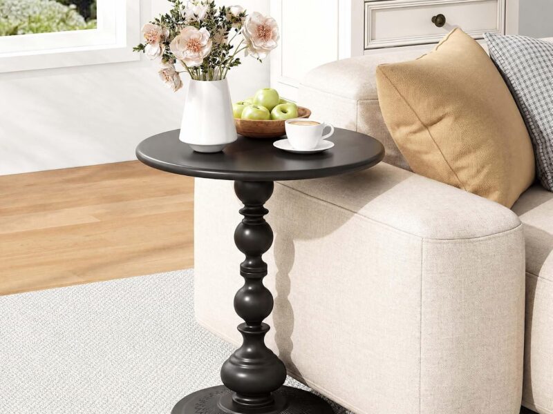 Holvity Round Tabletop Side Table