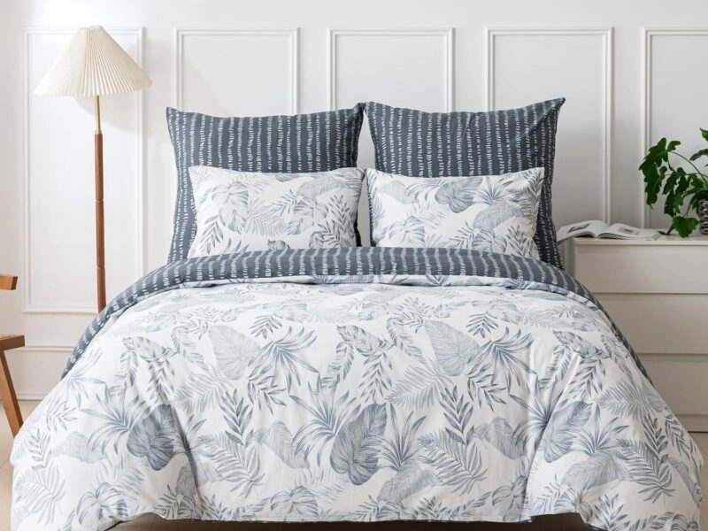 Tokokimo Washed Cotton Floral Quilt Cover Set