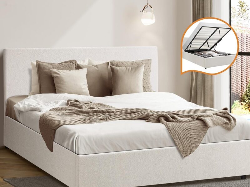 Oikiture Double Boucle Gas Lift Bed Frame
