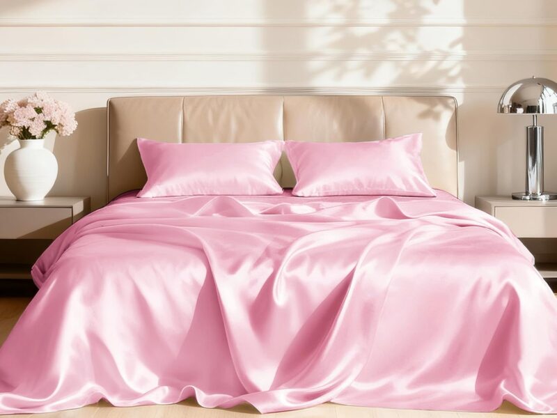Love’s cabin Satin Bed Sheet Set