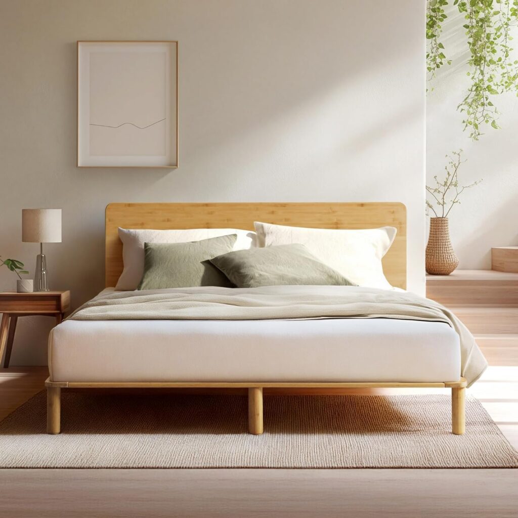 Zinus Arden Natural Double Bamboo Bed Frame