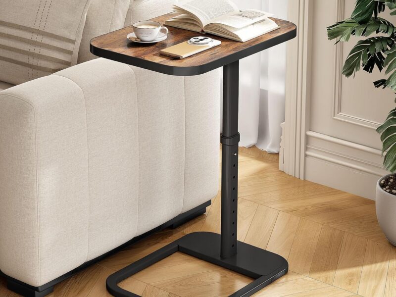 Mdduocd Adjustable Height TV Tray Table