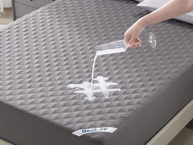 BEDLORE Queen Grey Waterproof Mattress Protector