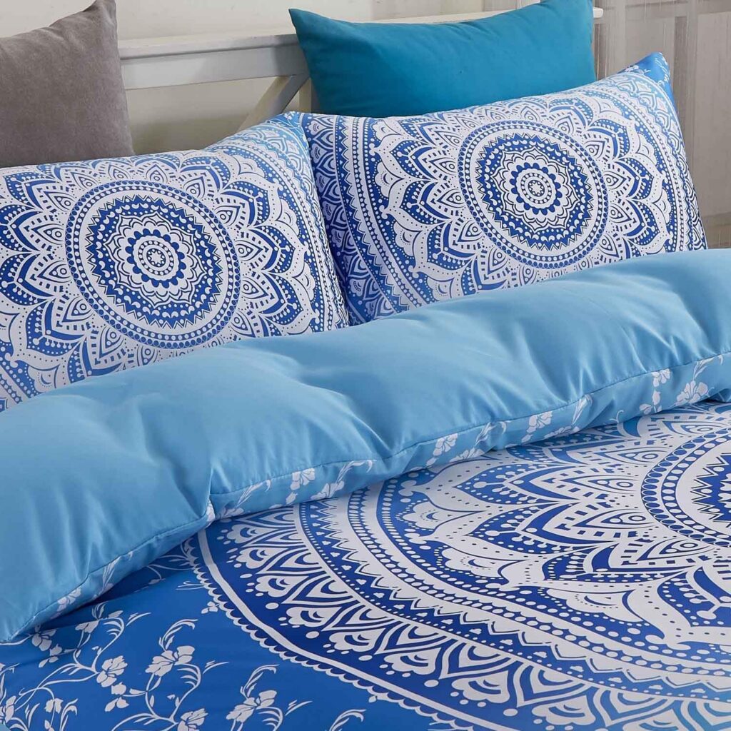 Luxton Blue Mandala Quilt Cover Set