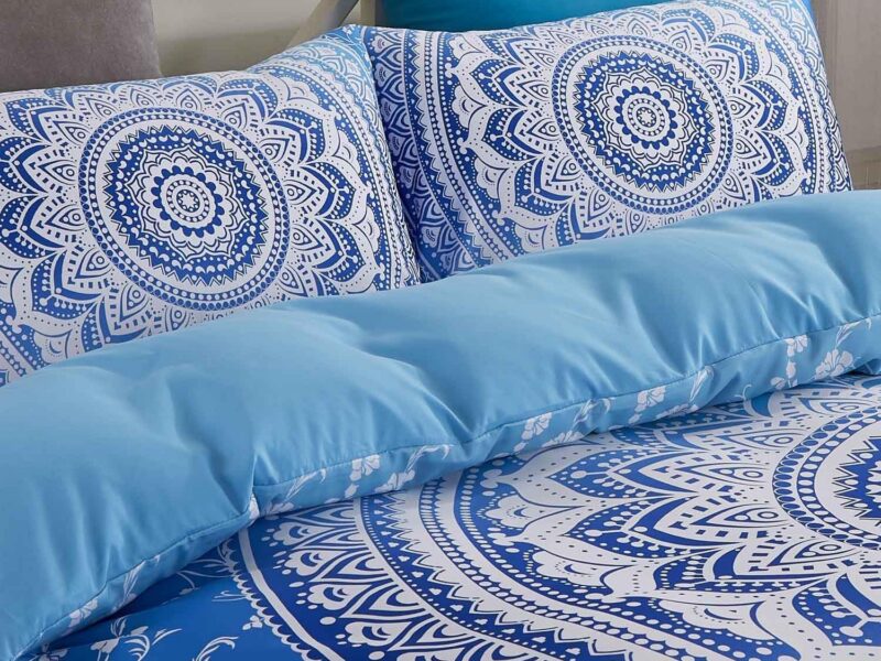 Luxton Blue Mandala Quilt Cover Set