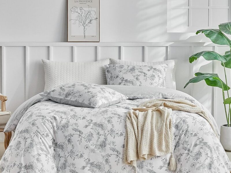 Tokokimo Broney Washed Cotton Floral Quilt Cover Set