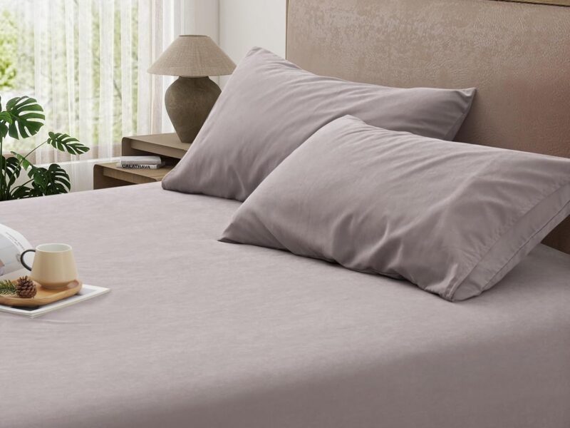 Mullum Mullum Queen Microfibre Sheet Set, Khaki