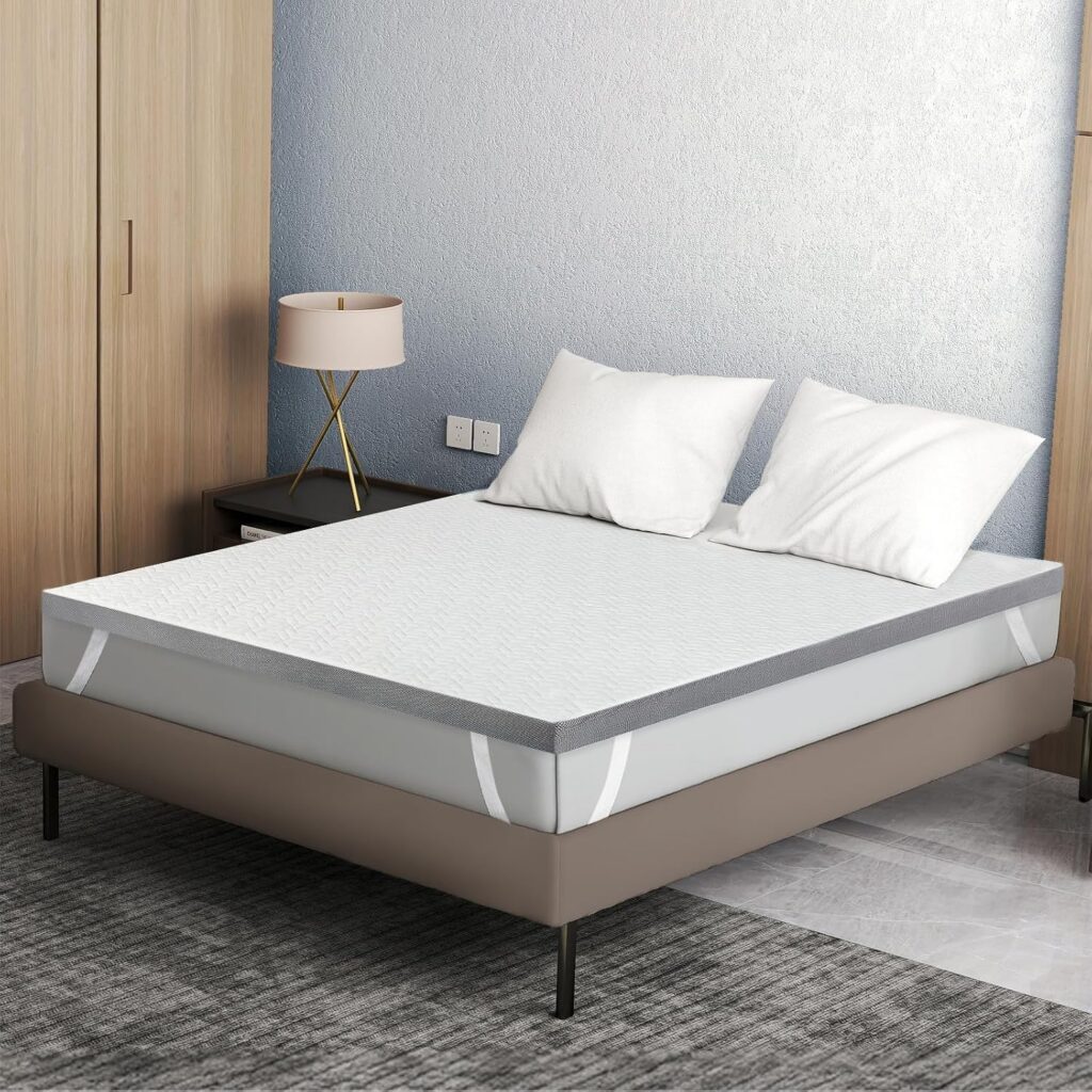 Dreamz Dual Layer Memory Foam Mattress Topper, Double, 8cm